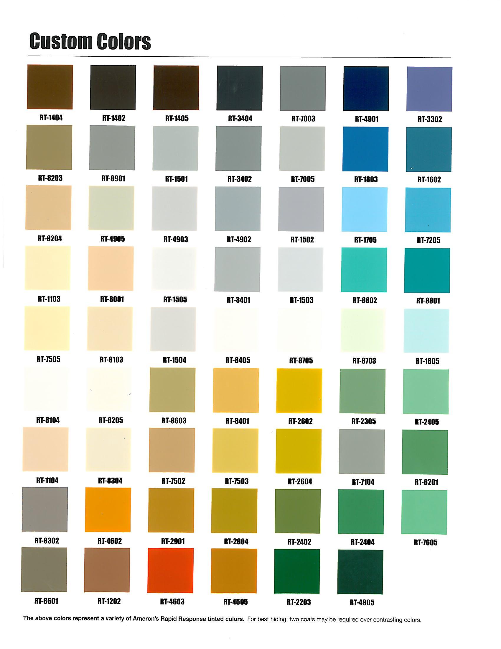 Ppg Amerlock 2 Color Chart